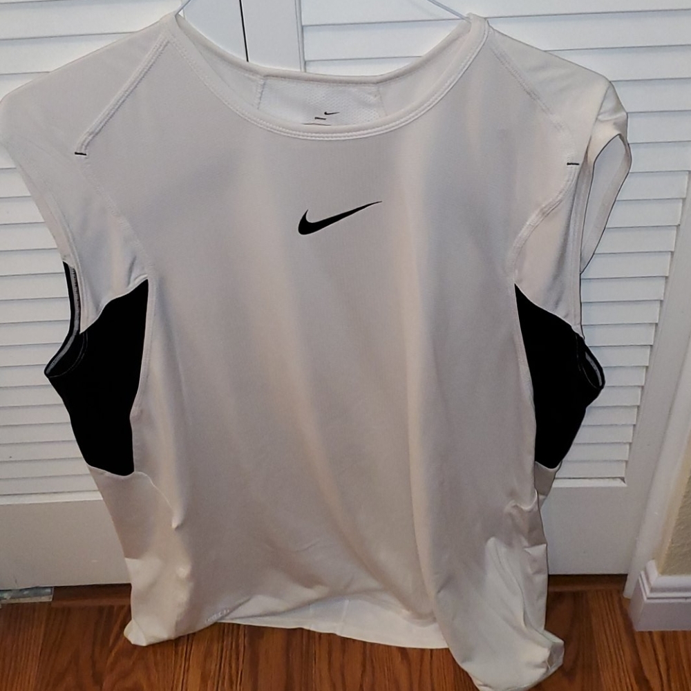 💙White tank men's tennis shirt